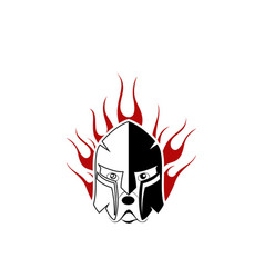 Gladiator Dog Fire Logo