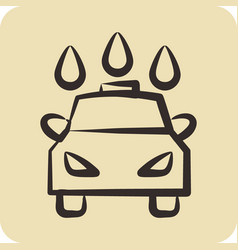 Icon Car Wash Suitable For Automotive Symbol Hand