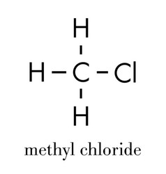 Chloromethane Methyl Chloride Molecule Skeletal