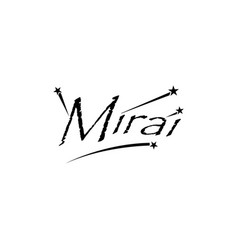 Mirai Writing Design For Book T-shirts