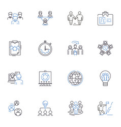 Quality Assurance And Control Line Icons