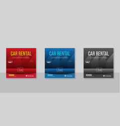 Rent A Car Banner Social Media Post Template