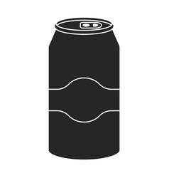 Bottle Of Soda Iconblack Logo Isolated On