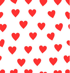 Seamless red heart pattern background 01 Vector Image