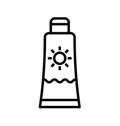 Sun Protection Icon Sunblock Cream Or Sunscreen