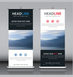 Simple Roll Up Banner Design Set