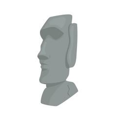 Moai Face Statue Design