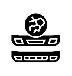 Plastic Bumper Repair Glyph Icon