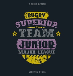 Rugby Junior Team Emblem