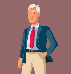 Classy Elegant Businessman Character