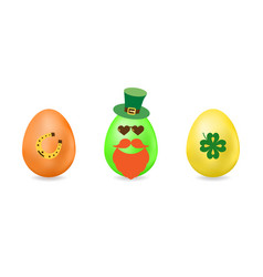 Easter Egg With Elements For St Patrick S Day