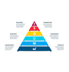 Pyramid Infographic With 6 Options