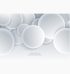 3d Circles Spheres White Background