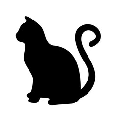 Cat Icon Black Silhouette Of An Adult Cat