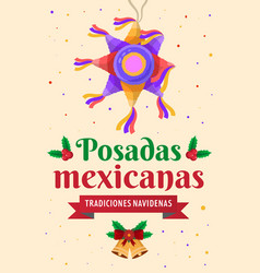 Flat Posadas Mexicanas Vertical Banner