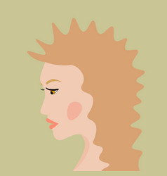 Portrait Of A Fashion Woman The Head In Profile