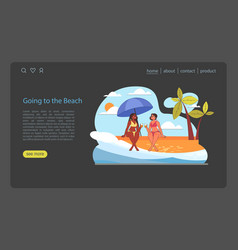 Going To The Beach Concept Friends Sharing A