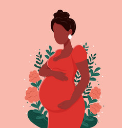 Healthy Pregnancy Banner Beautiful Pregnant Black