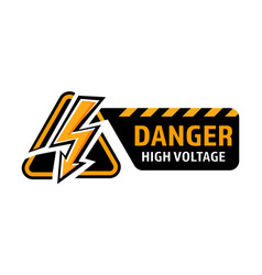 High Voltage Sign Danger Of Electricity