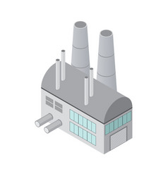 Industrial Factory Isometric Composition