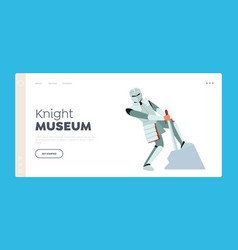 Knight Museum Landing Page Template Medieval