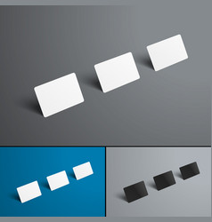 Mockup Three Gift Or Bank Cards With Shadows