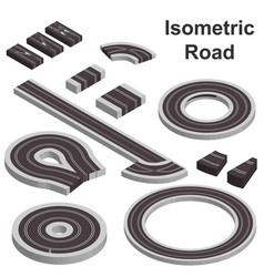 Road Isometry View From Above Icon