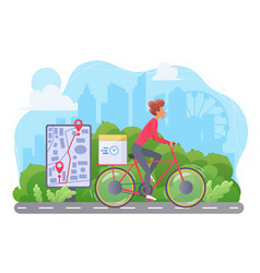 Courier On Bicycle Cycle Delivery Express