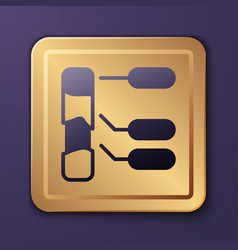 Purple Agricultural Soil Test And Results Icon