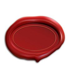 Wax Stamp Red Seal Mockup