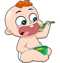 Cute Baby Boy Cartoon Character