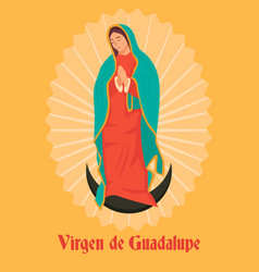 Flat Design Virgen De Guadalupe