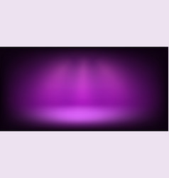 Abstract Illuminated Empty Violet Stage