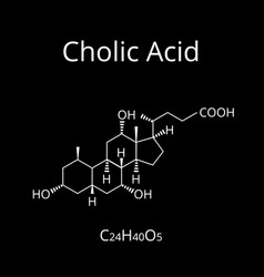 Cholic Acid Bile Acid The Chemical Molecular