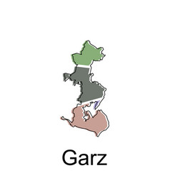 Garz City Of Germany Map