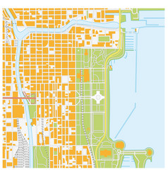 Street Map Of Downtown Chicago Illinois