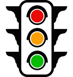 Traffic Light Signal Line Icon Outline Sign