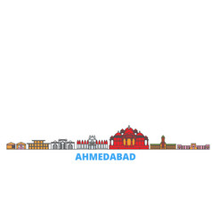 India Ahmedabad Line Cityscape Flat