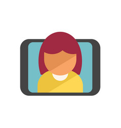 Video Call Icon Flat Web Course