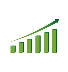 Green Arrow Graph Business Success Growth Stock