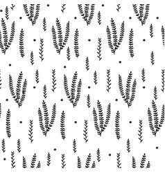 Hand Drawn Small Leaves Seamless Pattern Tiny