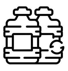 Water Tank Cooler Icon Outline Carrier