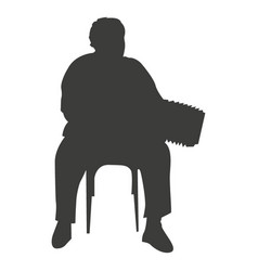 Accordion Player Silhouette