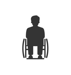 Patient In Wheelchair Icon