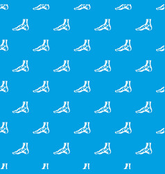 Xray Of Foot Pattern Seamless Blue