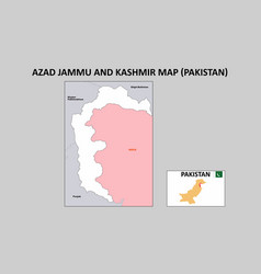 Azad Jammu And Kashmir Map Political Map Of