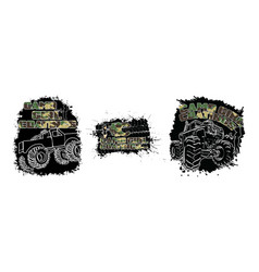 Camo Truck And Logo Icon