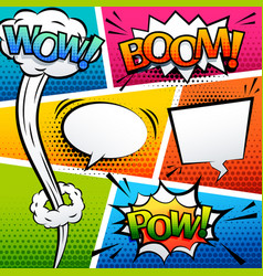 Comic Sound Effect Speech Bubble Pop Art Cartoon