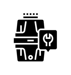 Garbage Disposal Repair Glyph Icon