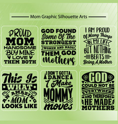 Mother Design Bundle Silhouette Graphic